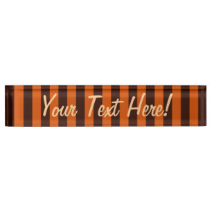 Verticale Stripes retro-stijl voor gebrand Sinaasa Naambordje