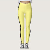 Verticale stripes Tekstontwerppoorten Leggings (Voorkant)