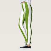 Verticale stripper ~ Green ~ White ~ Leggings (Links)