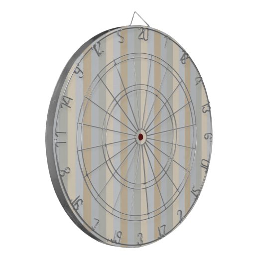 Verticale strips-decor Zachte grijs Dartbord (Voorkant Links)