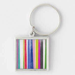 Verticale strips sleutelhanger