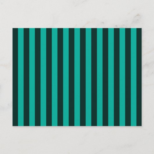 Verticale strips stijldecor turquoise briefkaart (Voorkant)