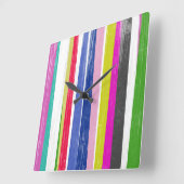 Verticale strips vierkante klok (Hoek)