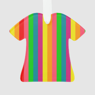 Verticale strips voor meerkleurige regenboog ornament