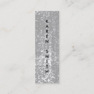 Verticale tekst Modern Grunge Style Mini Visitekaartje