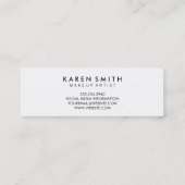 Verticale tekst Modern Grunge Style Mini Visitekaartje (Achterkant)