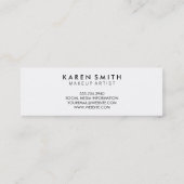 Verticale tekst Modern Grunge Style Mini Visitekaartje (Achterkant)