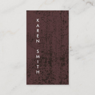 Verticale tekst Modern Grunge Style Visitekaartje