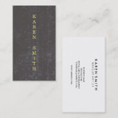 Verticale tekst Modern Grunge Style Visitekaartje (Voorkant / Achterkant)