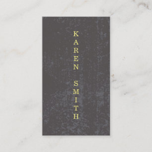 Verticale tekst Modern Grunge Style Visitekaartje