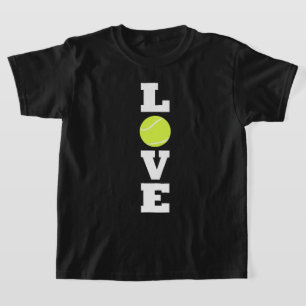 Verticale tennissenspeler of coachingboeien t-shirt