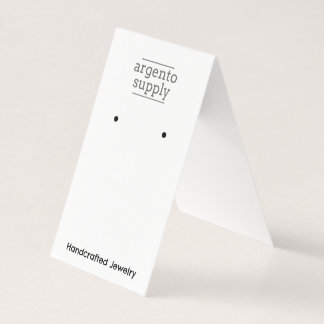Verticale tentaart met Logo bovenaan Visitekaartjes