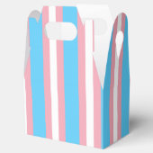 Verticale transgender Pride vlag Bedankdoosjes (Geopend)