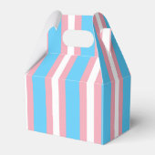 Verticale transgender Pride vlag Bedankdoosjes (Voorkant Zijde)