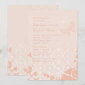 Verticale uitnodiging op de dag van de dag (Voorkant / Achterkant)