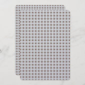 Verticale vertakte blauwe diamantblanco Kaart (Voorkant / Achterkant)