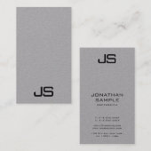 Verticale Visitekaartjes Moderne monogram Sjabloon (Voorkant / Achterkant)