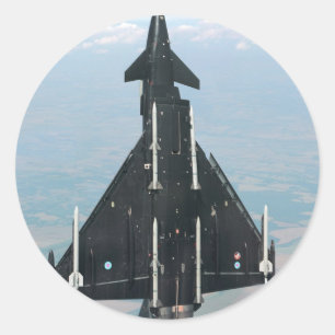 VERTICALE VLUCHT RONDE STICKER