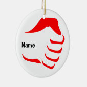 Verticale vuistOrnament Keramisch Ornament (Rechts)