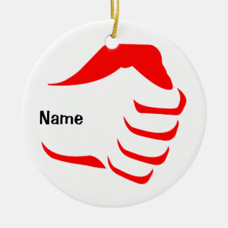 Verticale vuistOrnament Keramisch Ornament
