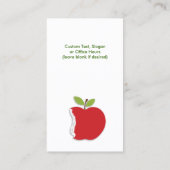 Verticale wervelkolom/Apple-Visitekaartjes Visitekaartje (Achterkant)