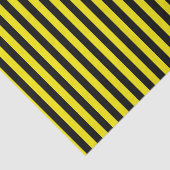 Verticale zwarte en gele strepen tissuepapier (Detail)
