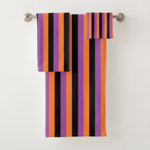 Verticalement mauve, orange et noire