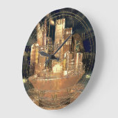 Verticiteit Fantasy Futuristic City Grote Klok (Hoek)