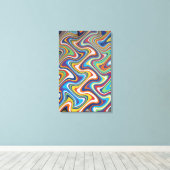 Verticle tapijt Abstract 6, 2018 | SVP-Afbeeldinge Canvas Afdruk (Insitu (Houten vloer))