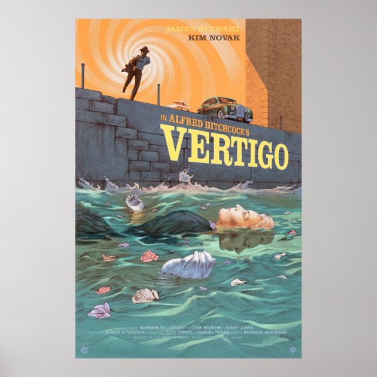 VERTIGO (1958) - FILM POSTER (Devant)