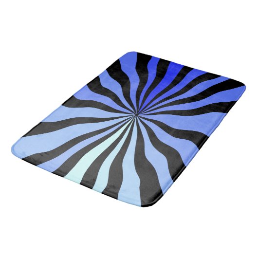 Vertigo A-Go-Go in zwart en blauw Badmat (Gekanteld)