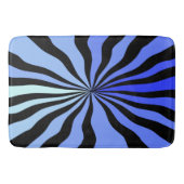 Vertigo A-Go-Go in zwart en blauw Badmat (Voorkant)