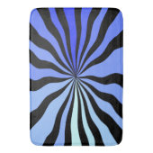 Vertigo A-Go-Go in zwart en blauw Badmat (Voorkant Verticaal)