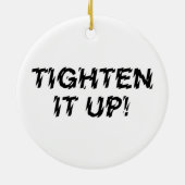 VERTIJD HET! KERAMISCH ORNAMENT (Achterkant)