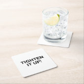 VERTIJD HET! VIERKANTE KARTONNEN ONDERZETTER (Insitu)