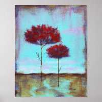 Vertogen, Abstracte kunstlandschapsrode bomen