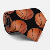 Vertogen Basketball Design Necktie Stropdas (Opgerold)