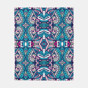 Vertogen etnische patroon. Abstracte geometrische Fleece Deken