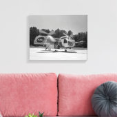 Vertol VZ-2 (model 76) Canvas Afdruk (Insitu (Woonkamer))