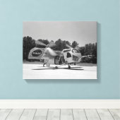 Vertol VZ-2 (model 76) Canvas Afdruk (Insitu (Houten vloer))