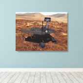 Vertolking van Mars Rover door kunstenaars Canvas Afdruk (Insitu (Houten vloer))