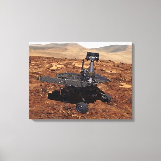 Vertolking van Mars Rover door kunstenaars Canvas Afdruk (Voorkant)