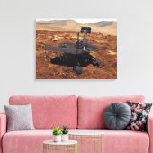 Vertolking van Mars Rover door kunstenaars Canvas Afdruk (Insitu (Woonkamer))