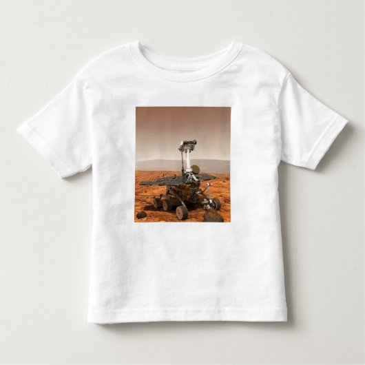 Vertolking van Mars Rover door kunstenaars Kinder Shirts (Voorkant)