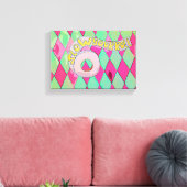 Vertraag je rol, Pop Art Badkamer Wall Art Canvas Afdruk (Insitu (Woonkamer))
