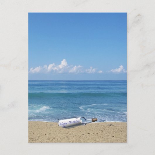 Vertraagde verjaardagswensen briefkaart (Voorkant)