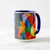 Vertraging - Circulaire vormen, zon, maan Mok (Voorkant rechts)