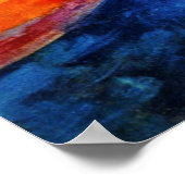 Vertraging - Circulaire vormen, zon, maan Poster (Hoek)