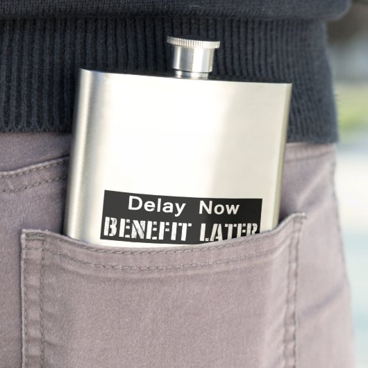 Vertraging nu, voordeel later flacon (Voorbeeld)