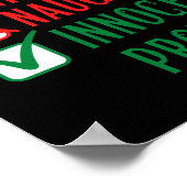 VERTRAGING SANTA, INNOCENT TOT BEWEZEN GARANTIE POSTER (Hoek)